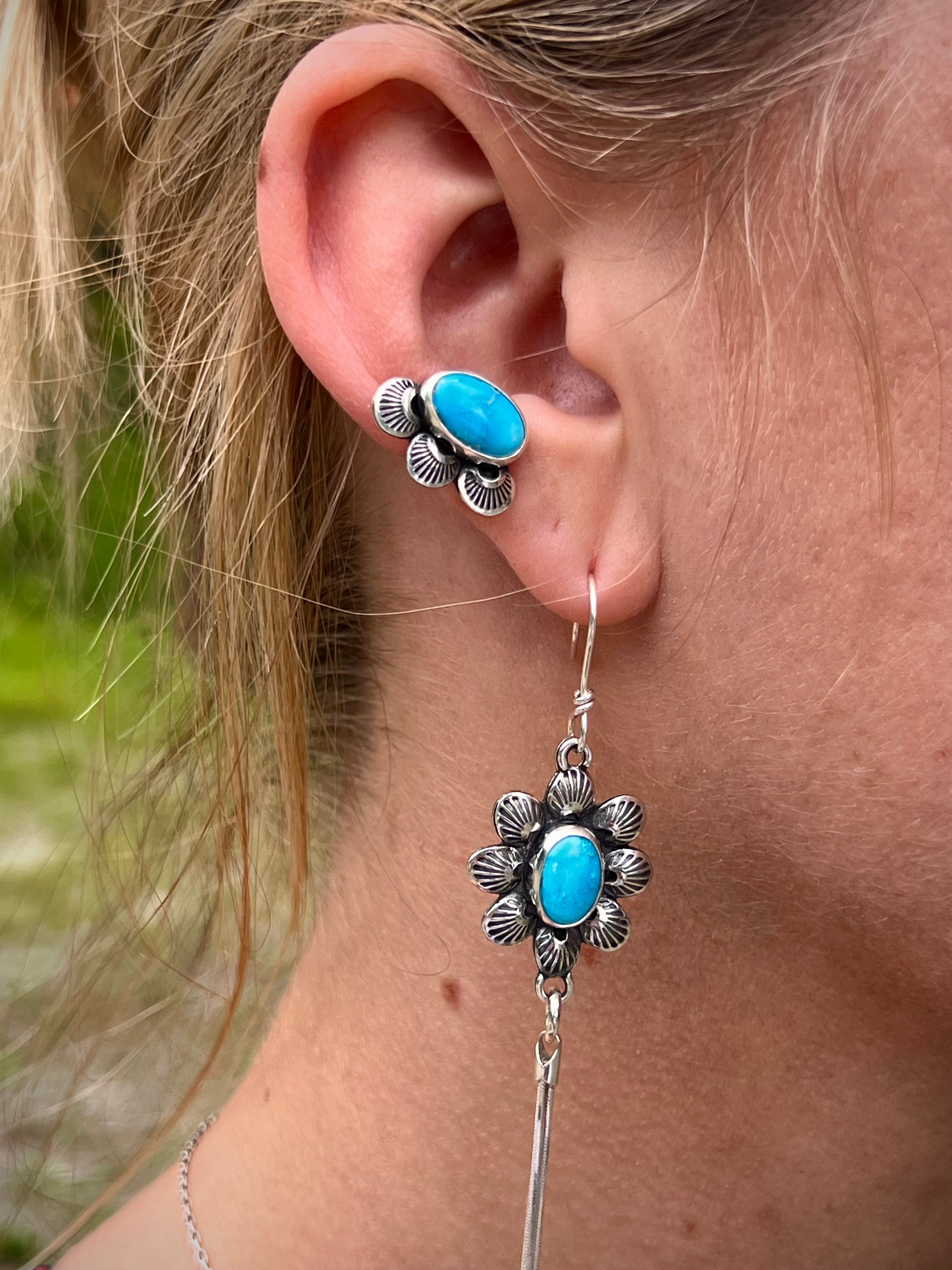 Blue Ridge turquoise ear cuff
