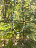Palomino & turquoise beaded necklace